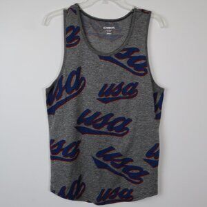 Carbon Men's USA Tank Top Great for 4th of July S